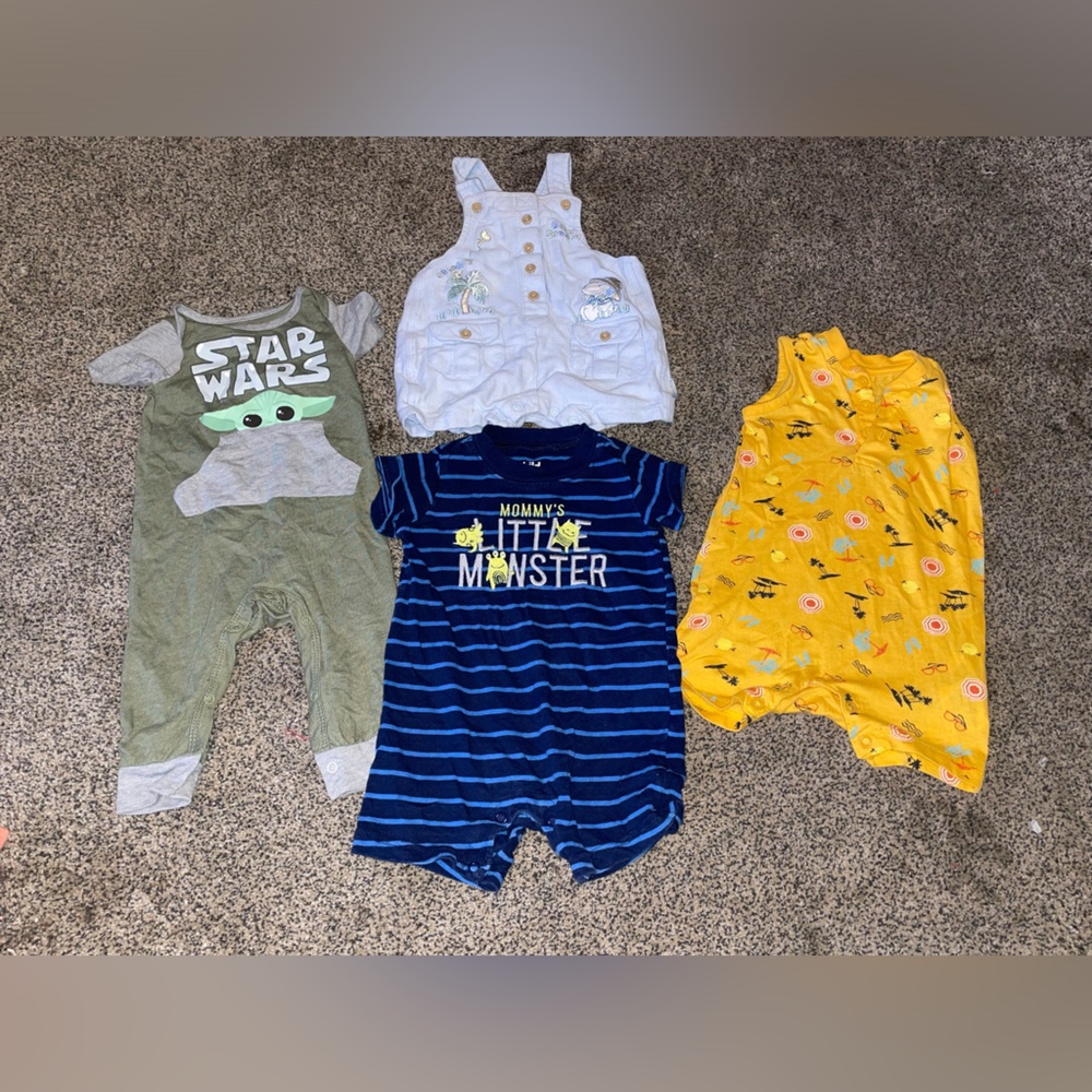 Baby boy romper lot